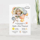 Balloon Theme Child's Funeral Program Programm (Vorderseite)