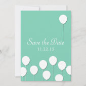 Balloon Theme Save the Date (Vorderseite)