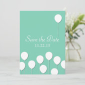 Balloon Theme Save the Date (Stehend Vorderseite)