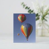 Balloon Trio Postkarte (Stehend Vorderseite)