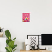 Balloon Twisted Alice im Wunderland Florals Poster (Heimbüro)
