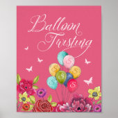 Balloon Twisted Alice im Wunderland Florals Poster (Vorne)