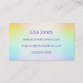 Balloon Twister Customizable Business Card Visitenkarte (Rückseite)