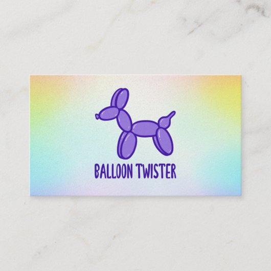 Balloon Twister Customizable Business Card Visitenkarte (Vorderseite)