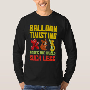 Balloon Twisting Modeling Balloons Ballon Tier T-Shirt