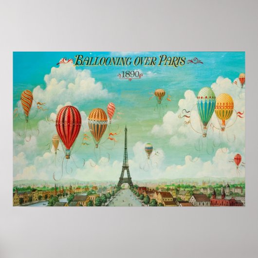 Balloon über das Pariser Poster (Vorne)