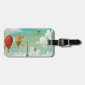 Balloon über Paris Gepäckanhänger (Vorderseite horizontal)