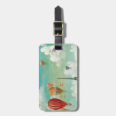 Balloon über Paris Gepäckanhänger (Vorderseite vertikal)