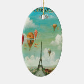 Balloon über Paris Keramikornament (Rechts)