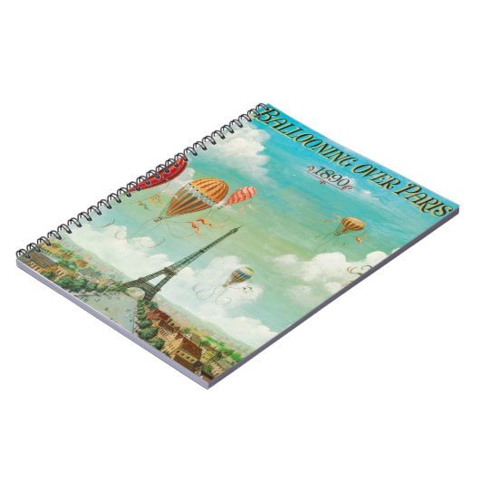 Balloon über Paris Notizblock (Linke Seite)