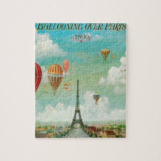 Balloon über Paris Puzzle (Vertikal)