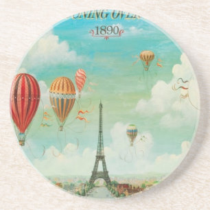 Balloon über Paris Untersetzer