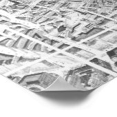 Balloon View of London, 1851 Poster (Ecke)