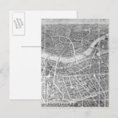 Balloon View of London, 1851 Postkarte (Vorne/Hinten)