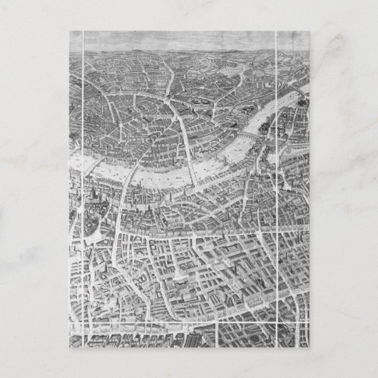 Balloon View of London, 1851 Postkarte (Vorderseite)