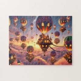 Balloon Village Whimsical Hot Air Balloon Homes Puzzle