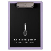 Balloon Whisk Lavendel Black Catering Klemmbrett (Vorderseite)