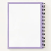 Balloon Whisk Lavender White Notizblock (Rückseite)