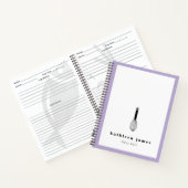 Balloon Whisk Lavender White Notizblock (Innenseite)
