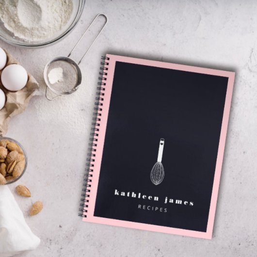 Balloon Whisky Blush Pink Black Fügen Sie Ihren Na Notizblock