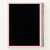 Balloon Whisky Blush Pink Black Fügen Sie Ihren Na Notizblock (Rückseite)