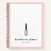 Balloon Whisky Blush Pink White Notizblock (Vorderseite)