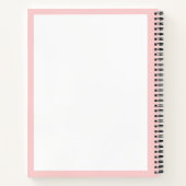 Balloon Whisky Blush Pink White Notizblock (Rückseite)