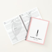 Balloon Whisky Blush Pink White Notizblock (Innenseite)