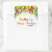Balloon Wow Birthday Stickers (Tasche)