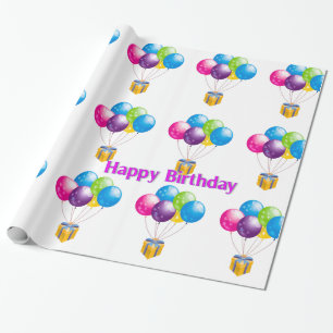 Balloonbild für Schleifpapier Geschenkpapier
