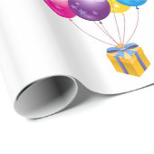Balloonbild für Schleifpapier Geschenkpapier (Rolleneckpunkt)