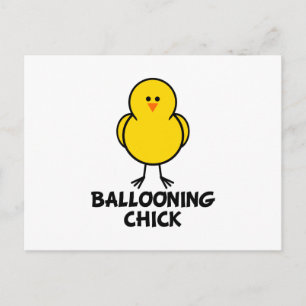 Ballooning Chick Postkarte