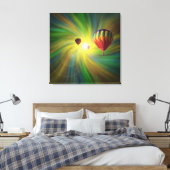 Ballooning in Fantasy Vortex Wrapped Canvas Leinwanddruck (Insitu (Schlafzimmer))