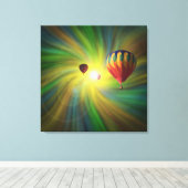 Ballooning in Fantasy Vortex Wrapped Canvas Leinwanddruck (Insitu (Holzboden))