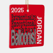 Balloonist Extraordinaire CUSTOM Keramikornament (Rechts)