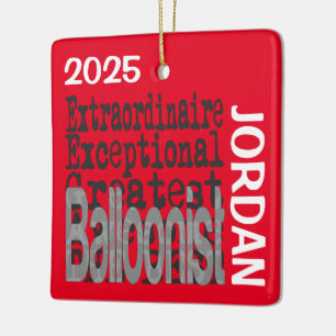 Balloonist Extraordinaire CUSTOM Keramikornament