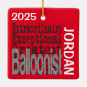 Balloonist Extraordinaire CUSTOM Keramikornament (Rückseite)