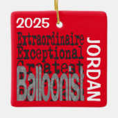 Balloonist Extraordinaire CUSTOM Keramikornament (Vorderseite)