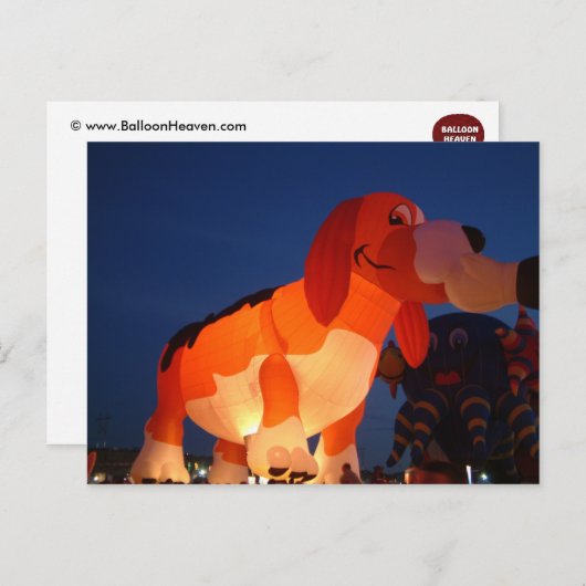Balloonleuchte Postkarte (Vorne/Hinten)