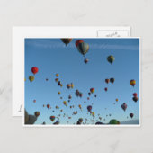 Balloonmorgen Postkarte (Vorne/Hinten)