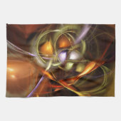 Balloons and Ribbons Abstract Geschirrtuch (Horizontal)