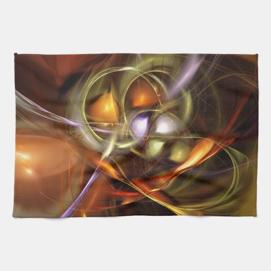 Balloons and Ribbons  Abstract Geschirrtuch (Horizontal)