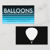 BALLOONS aqua swatch Visitenkarte (Vorne/Hinten)