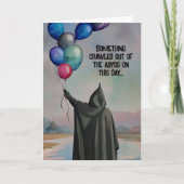 Balloons aus dem Abyss Gothic Happy Geburtstag Karte (Vorderseite)