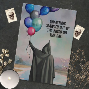 Balloons aus dem Abyss Gothic Happy Geburtstag Karte