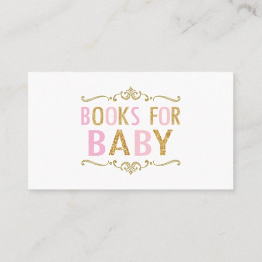 Balloons Babydusche bringt ein Buch Begleitkarte (Rückseite)