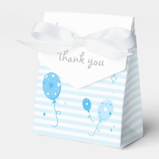 Balloons Babydusche, Geburtstagskinder 💙 Gefällig Geschenkschachtel (Vorderseite)