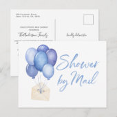 Balloons Babydusche per Mail lange Entfernung Postkarte (Vorne/Hinten)