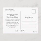 Balloons Babydusche per Mail lange Entfernung Postkarte (Rückseite)