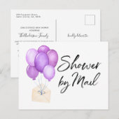 Balloons Babydusche per Mail lange Entfernung Postkarte (Vorne/Hinten)